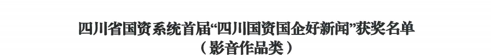 四川省asiagame集团荣获首届“四川国资国企好新闻”银铜两奖